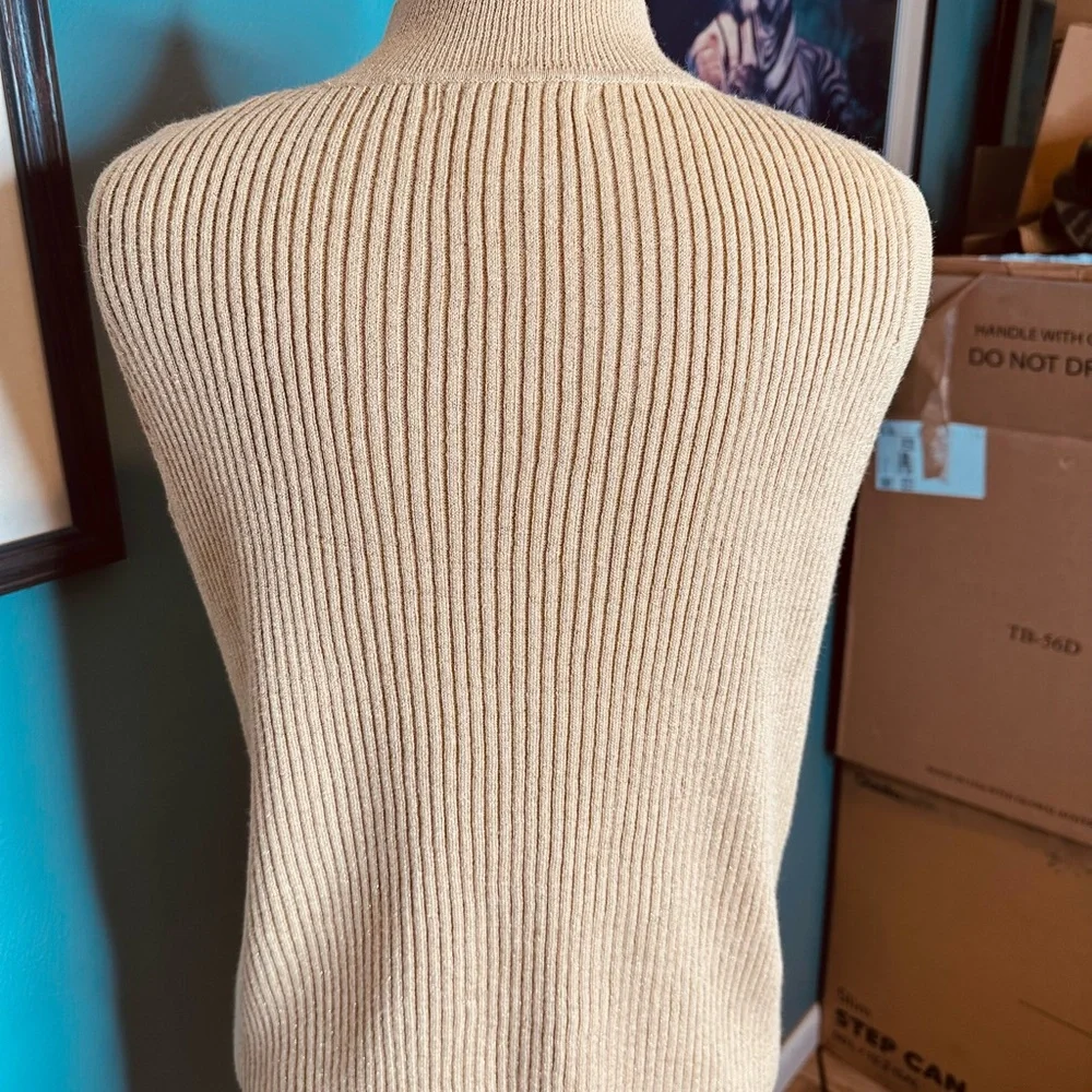 Moonlight Bay Sleeveless Ribbed Knit Sweater Vest size XL